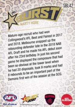 2020 Select Footy Stars - Starburst Caricature Leopard #SBL42 Marty Hore Back